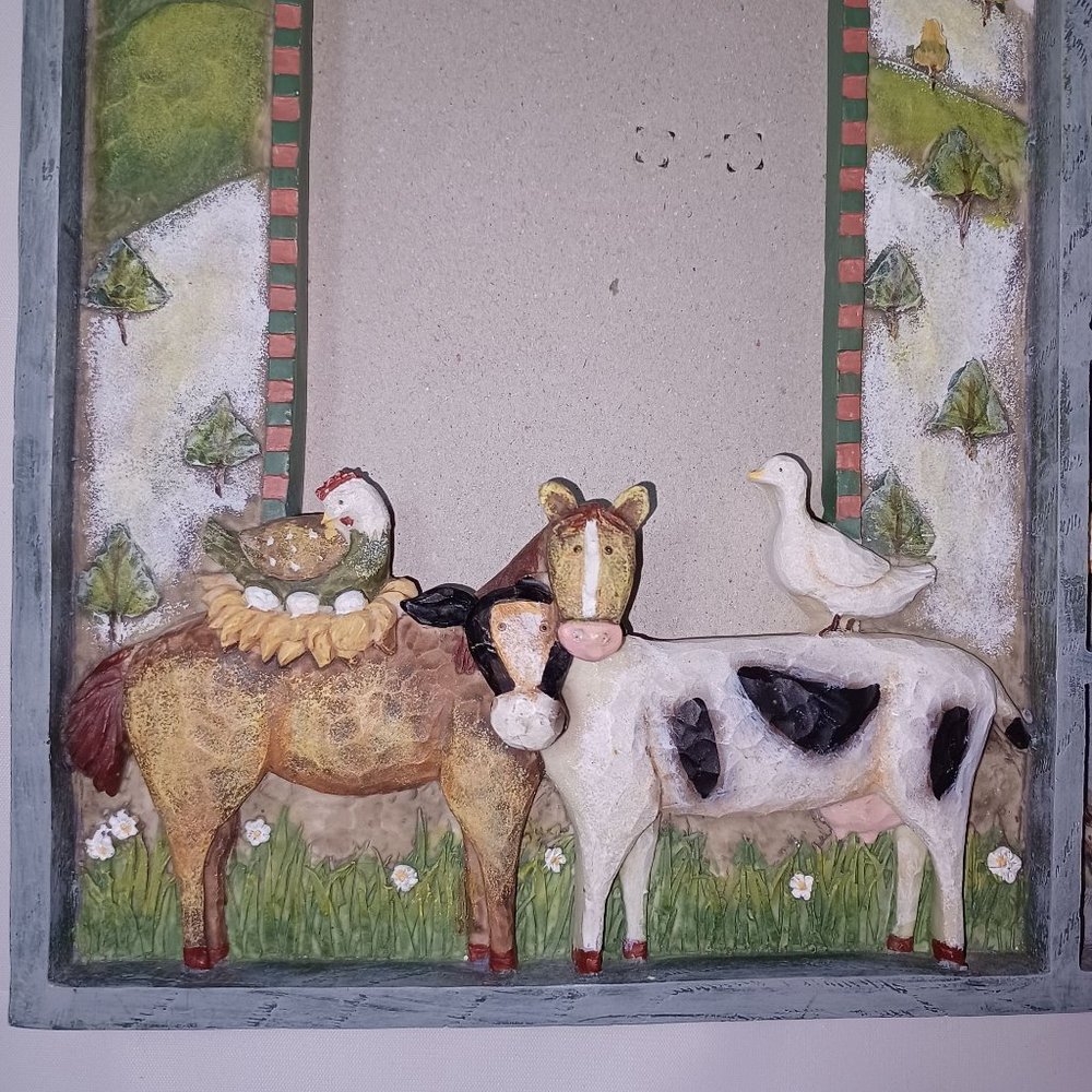 Seymour Mann 3D Shadow Box Farm Animal 3.5"x5"Picture Frame - Picture 3 of 11